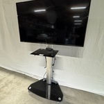 Televisie LG, 55UJ630V, op verrijdbare tv-standaard